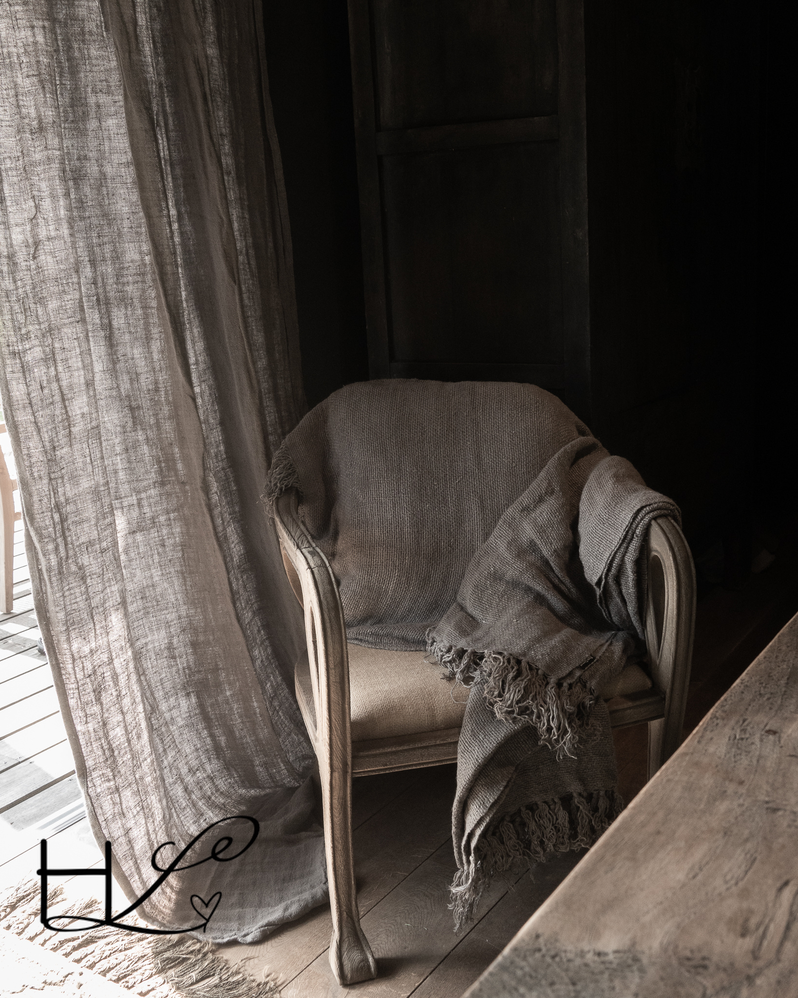 Plaid TAMAR grau Größe 130x190-3