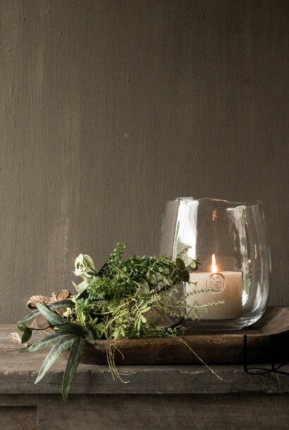 Authentieke Unieke oude ovale houten Nepalese schaal