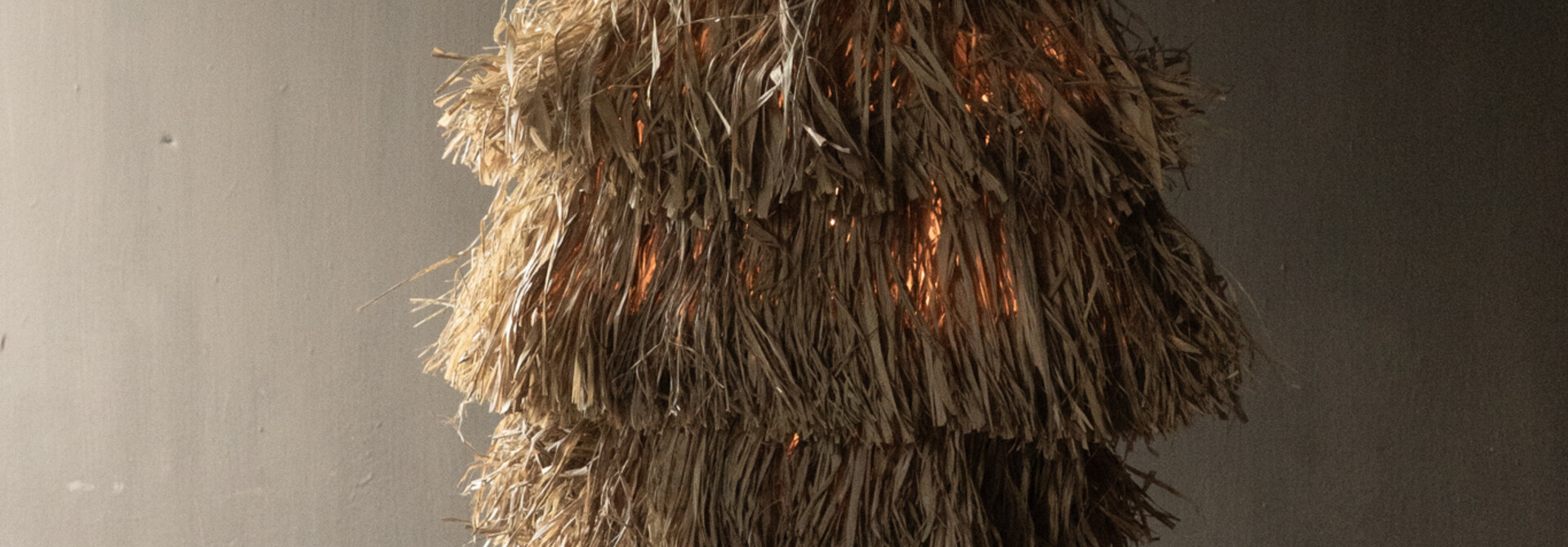 Silas hanglamp – handgemaakt van natuurlijk raffia exclusief fitting