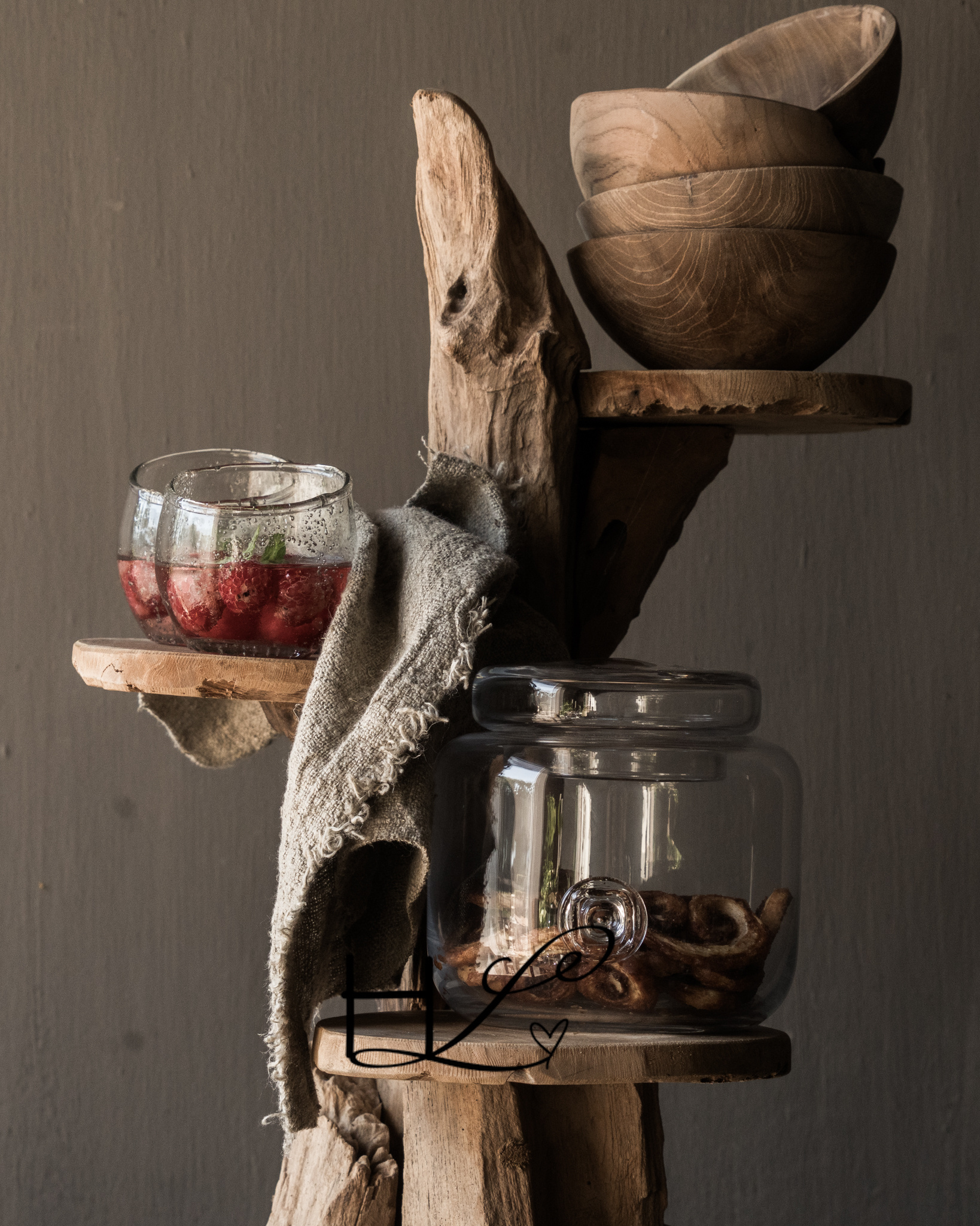 Kommen Sie gewachstes Teakholz-5