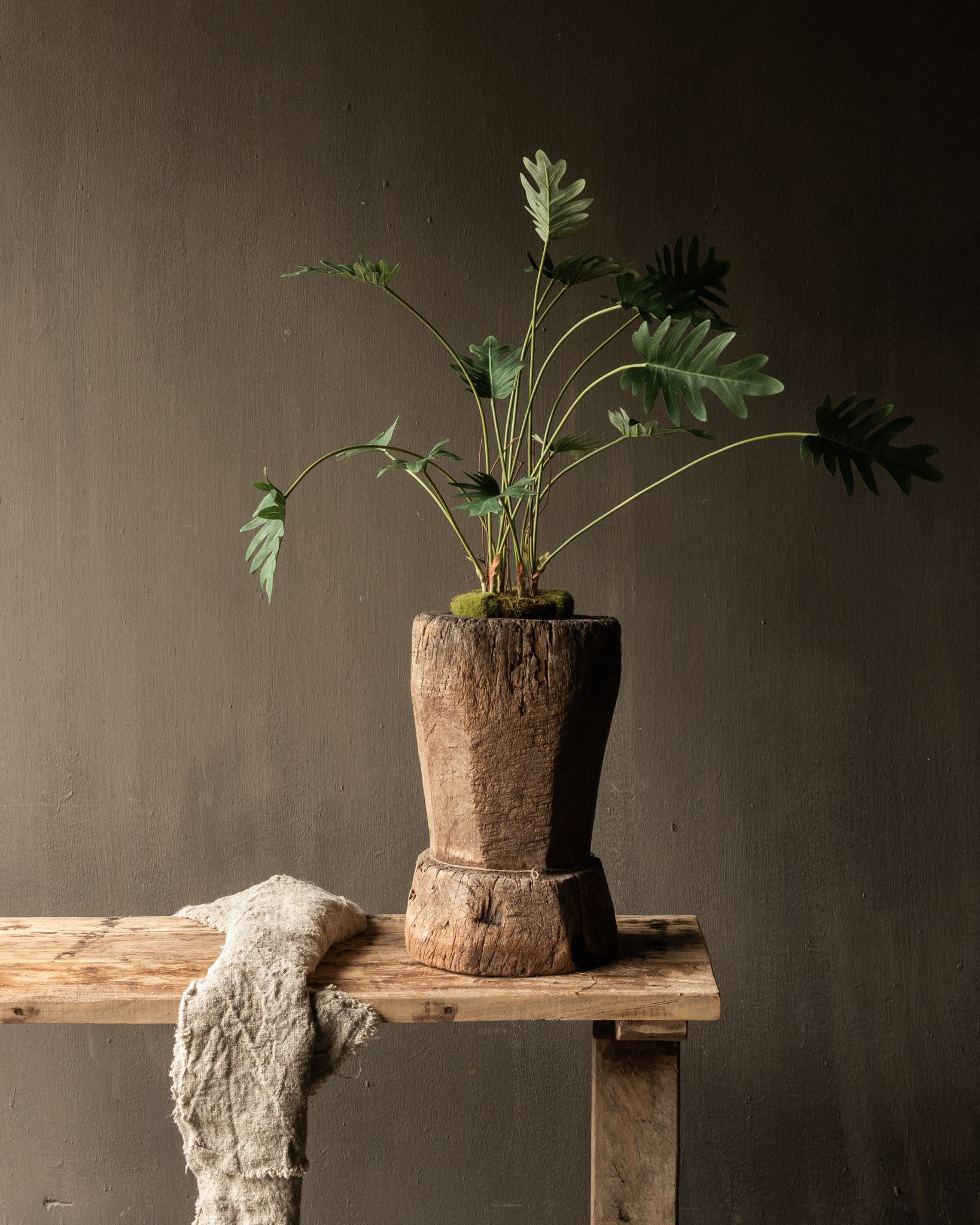 Unique imperfect wooden mortar-2