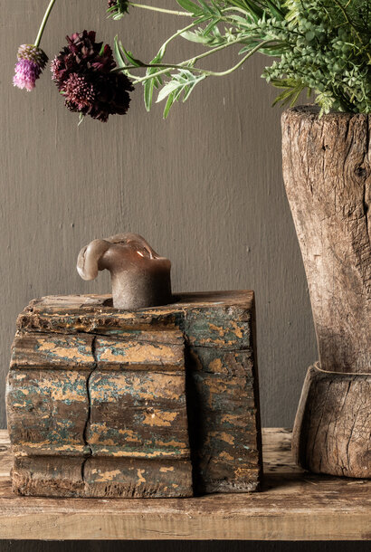 Old Authentic powder candlestick