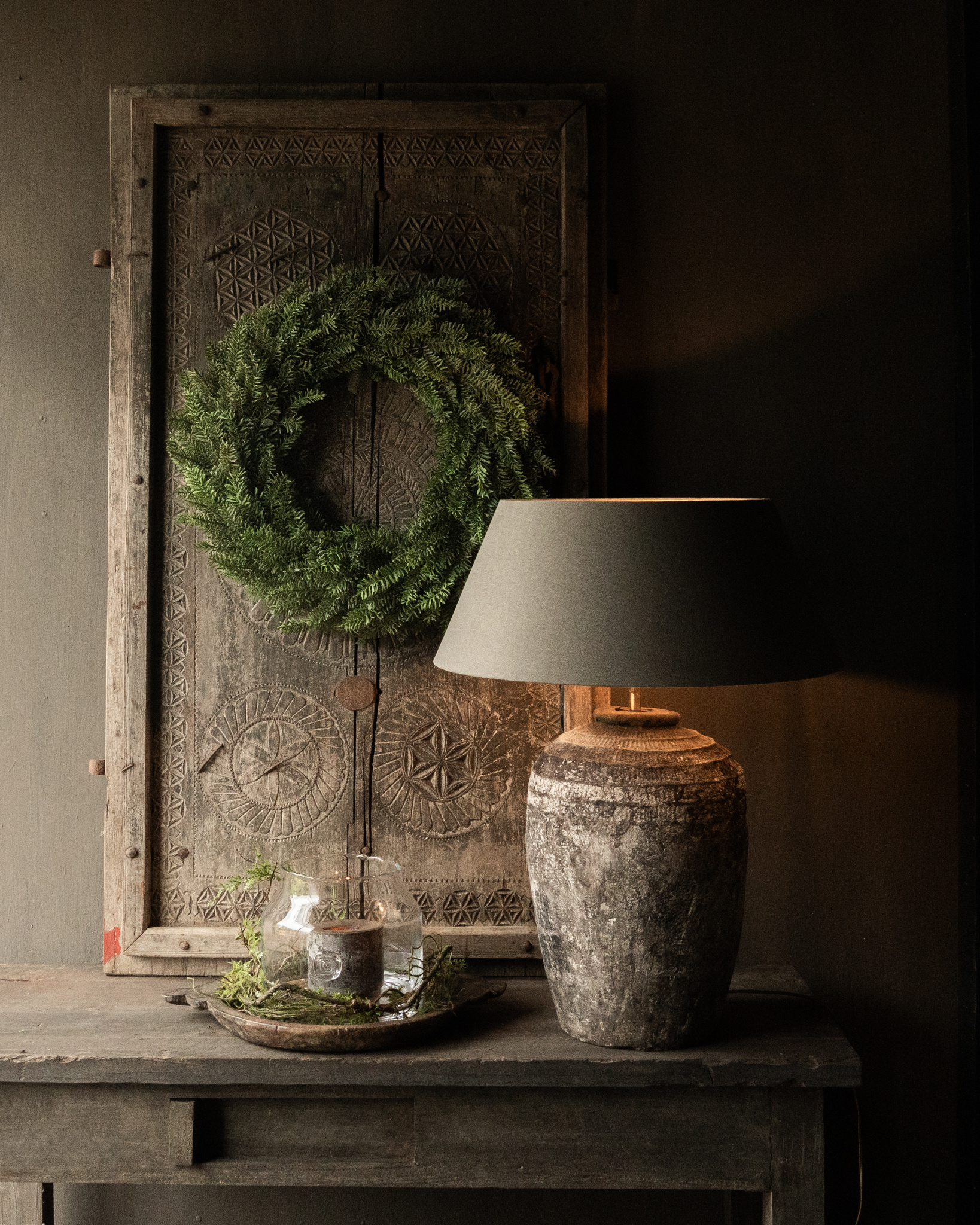 Kruiklamp gemaakt van oude Rijst kruik-5