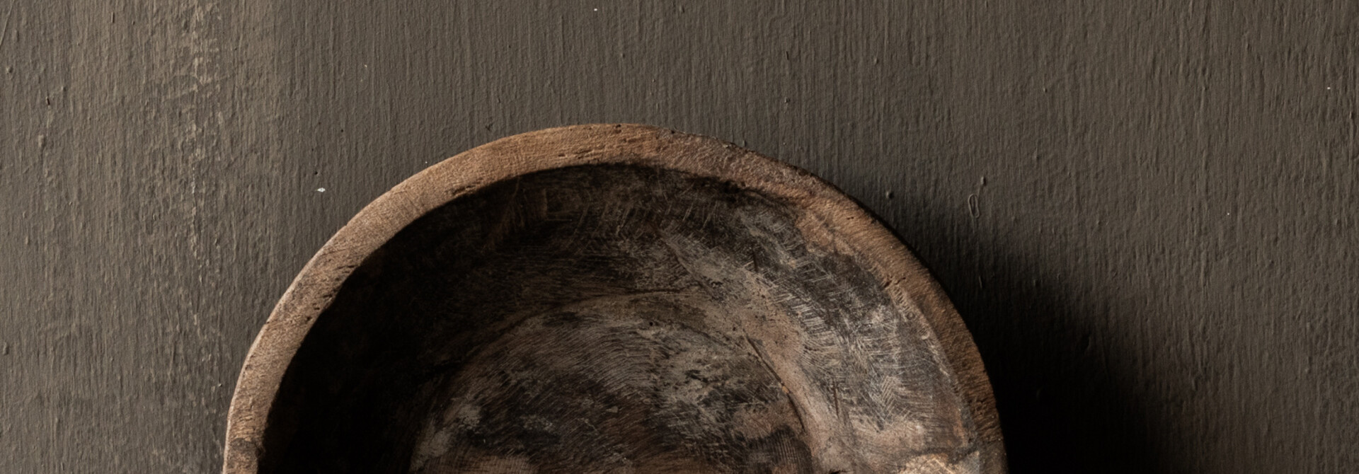 Authentic old wooden Nepalese bowl