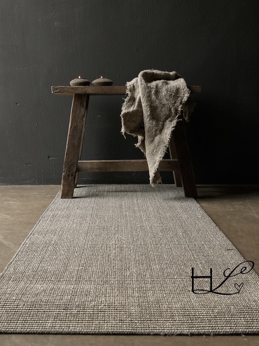 Grijs 100% Sisal Vloer kleed-2