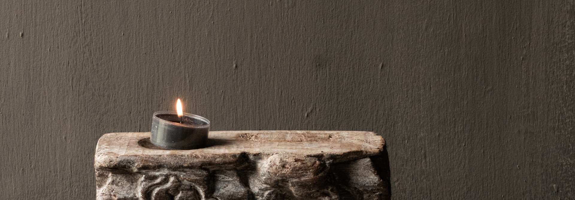 Old Authentic powder candlestick