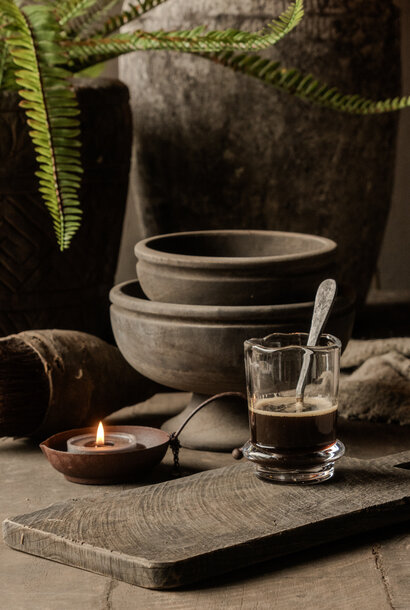 Houten schaaltje op voet LUKSA