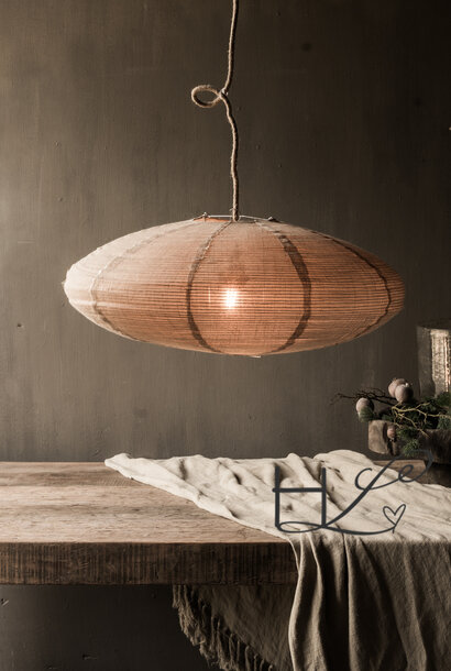 Jute-Laterne mit oder ohne Beleuchtung