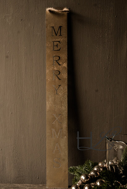 Weihnachtsanhänger aus Metall „Merry Xmas“