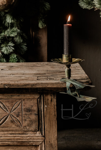 Metalen kaarsenclip – Aged Brass