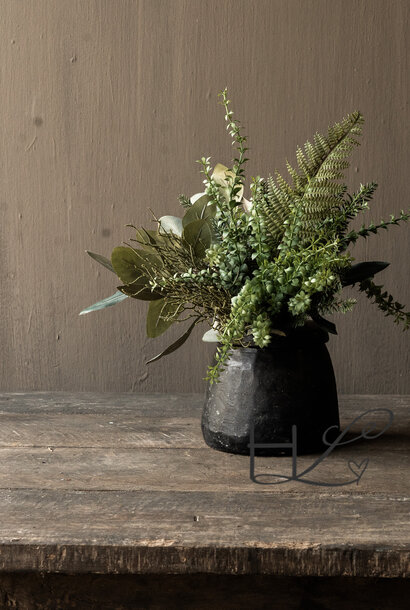 Green Bouquet of artificial flowers