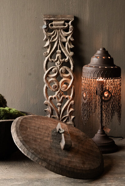 Hoffz oud houten ornament paneel