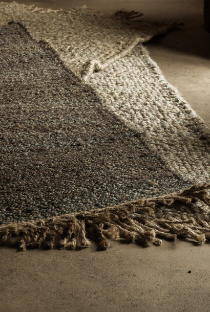 Jute carpet natural Grey
