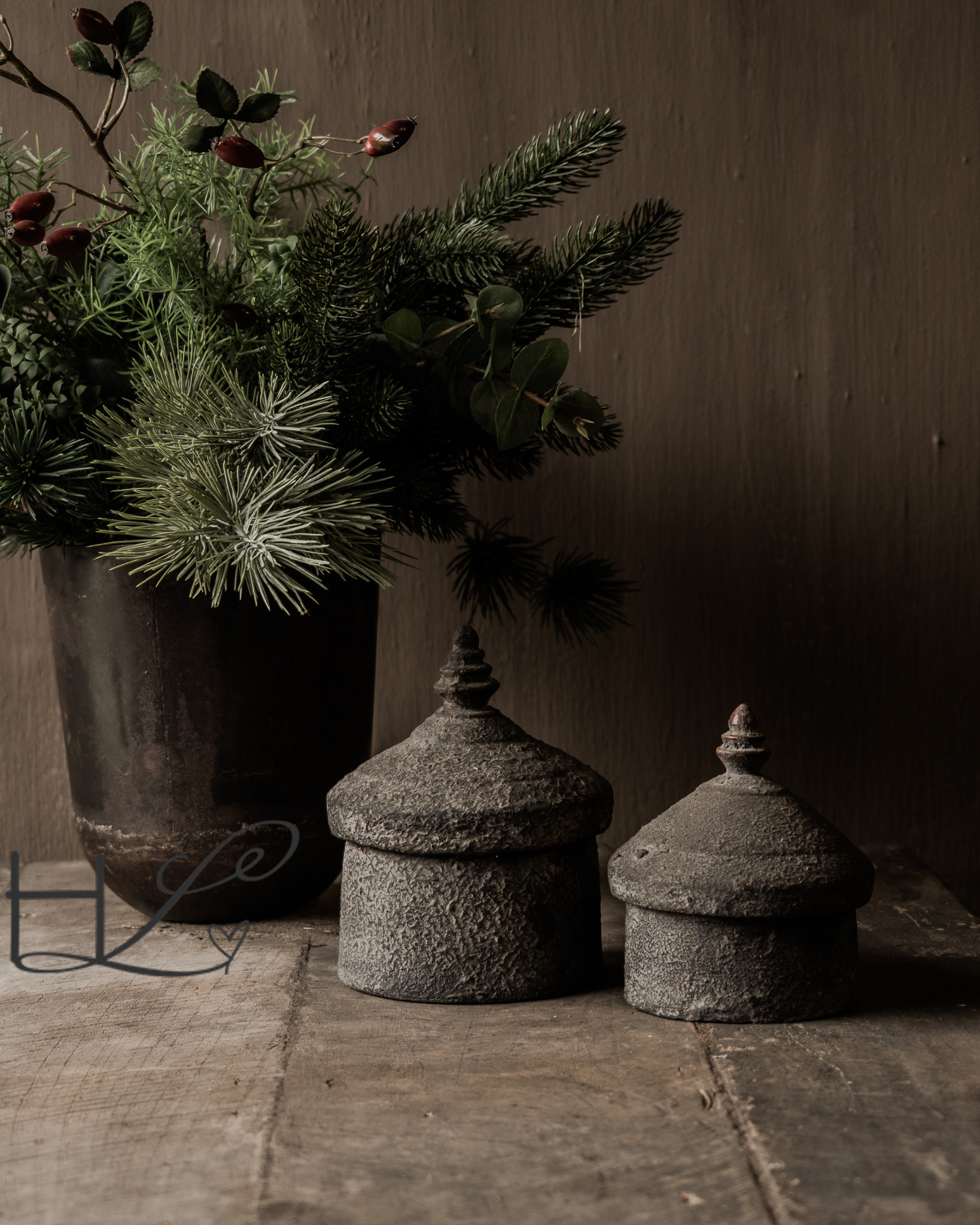 Alte authentische Tika/Tikka-Box aus Holz-1