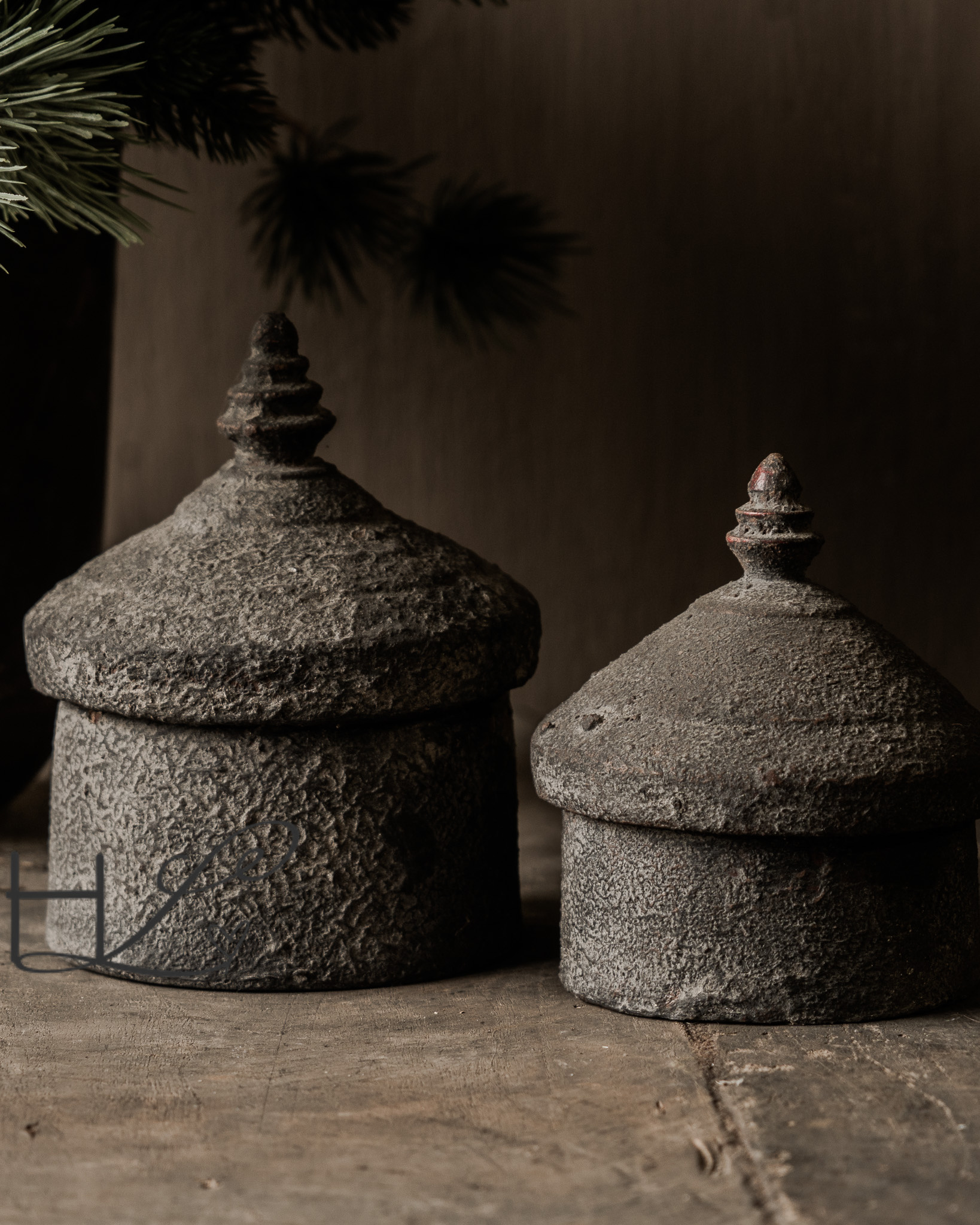 Alte authentische Tika/Tikka-Box aus Holz-3