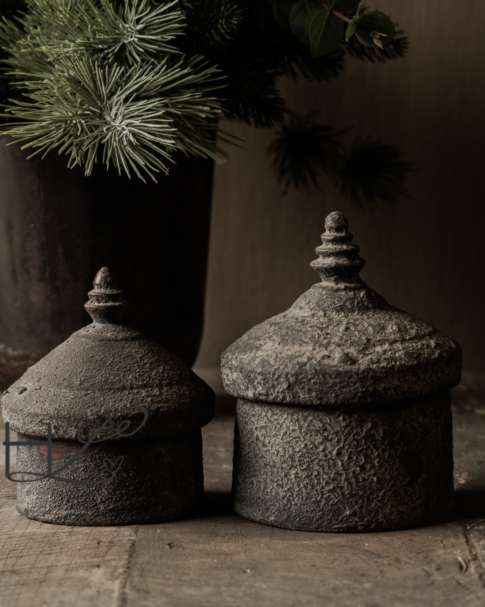 Alte authentische Tika/Tikka-Box aus Holz-5