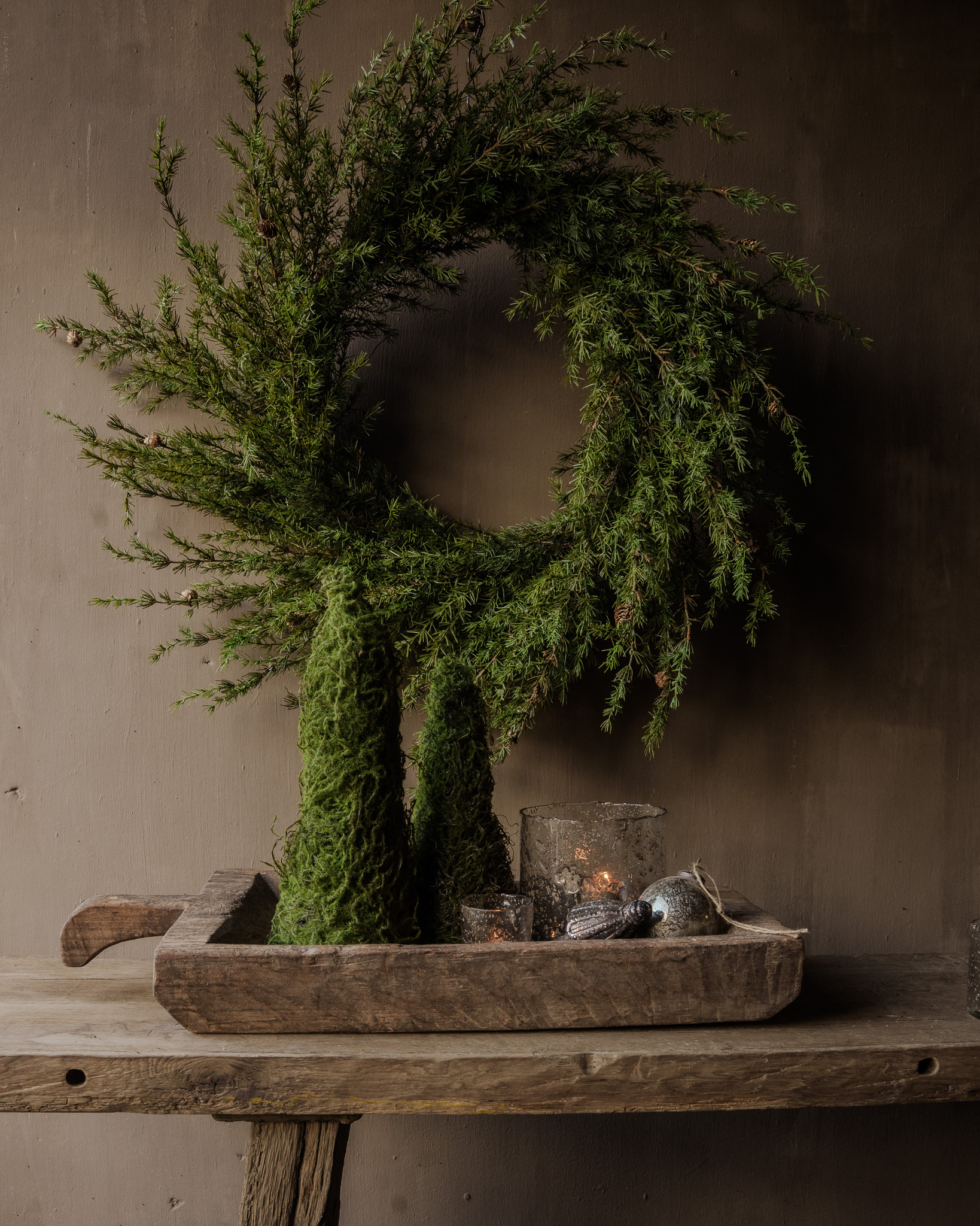 Houten Trog /Dienblad /Bak-1