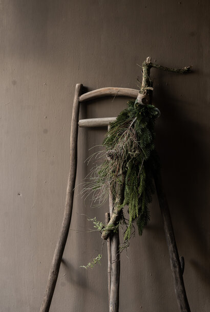 Grüner Kunstflor – handgebunden