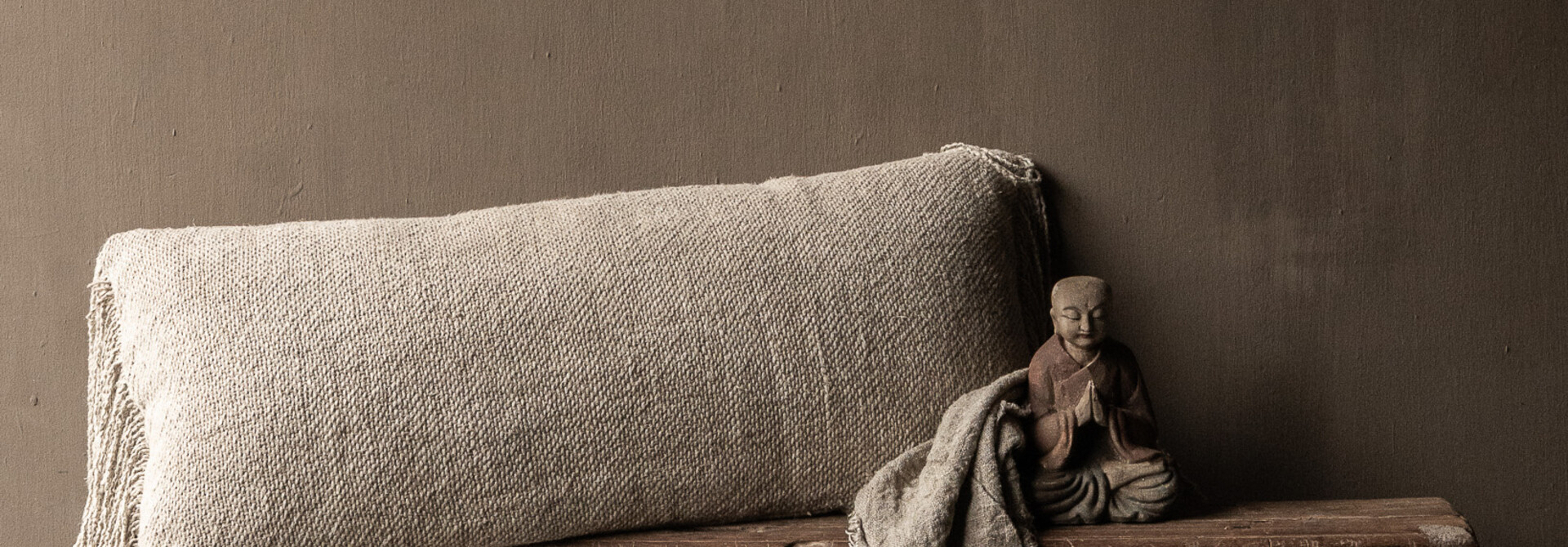 Authentiek chinees elmwood houten bankje