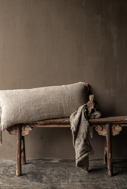 Authentische chinesische Ulmenholzbank