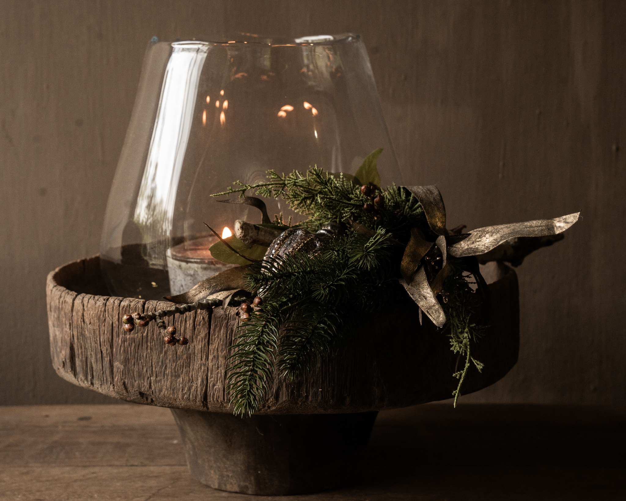 Schöne, robuste, einzigartige, unvollkommene Holzschale/-schale-3