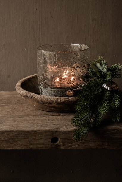 Klein authentiek houten wabi sabi schaaltje , kommetje