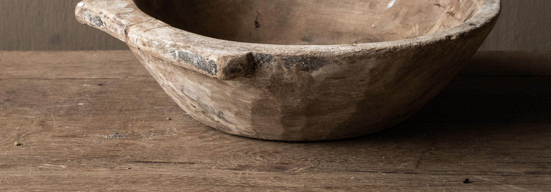 Small authentic wooden wabi sabi bowl