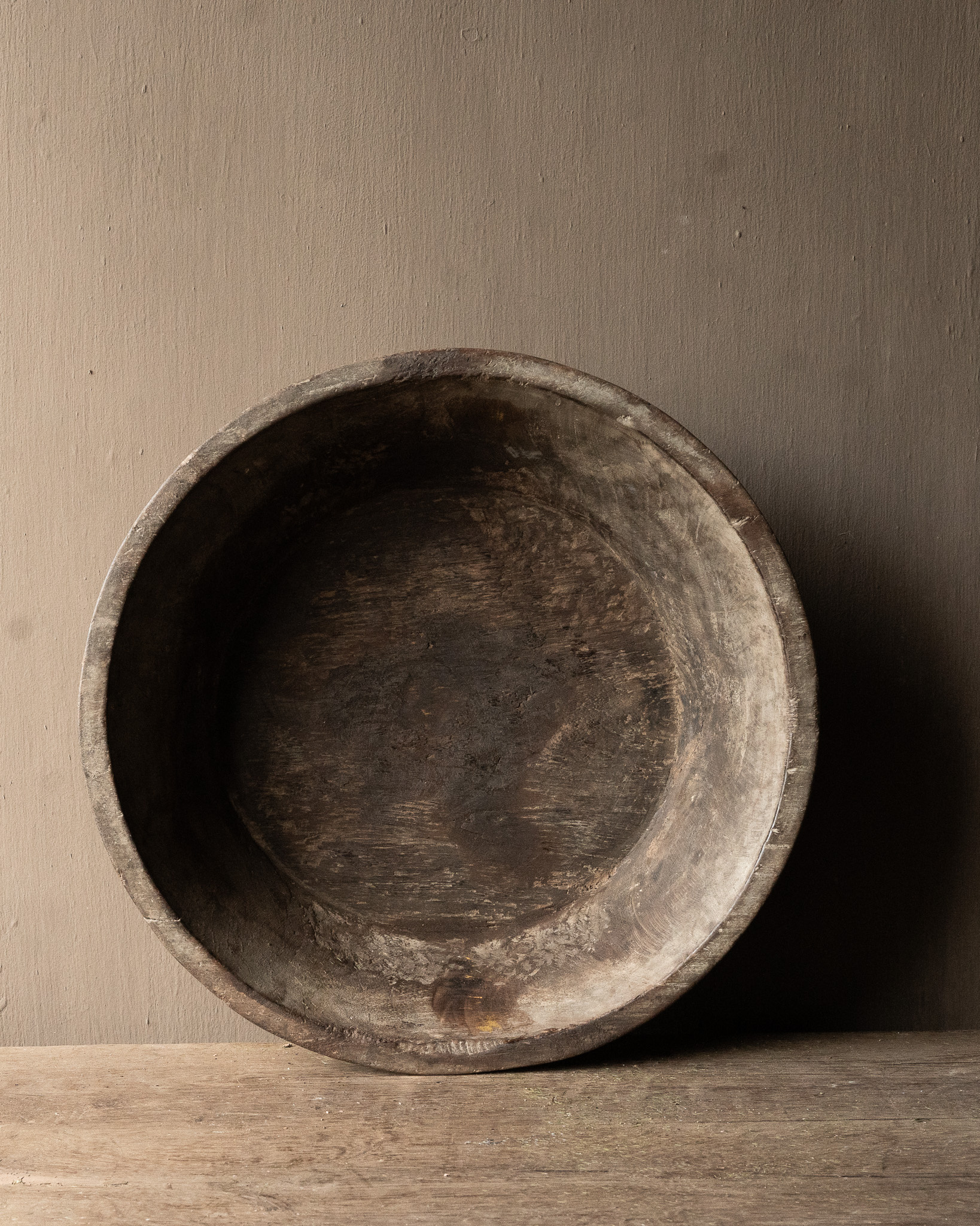 Authentic old wooden Nepalese bowl-2