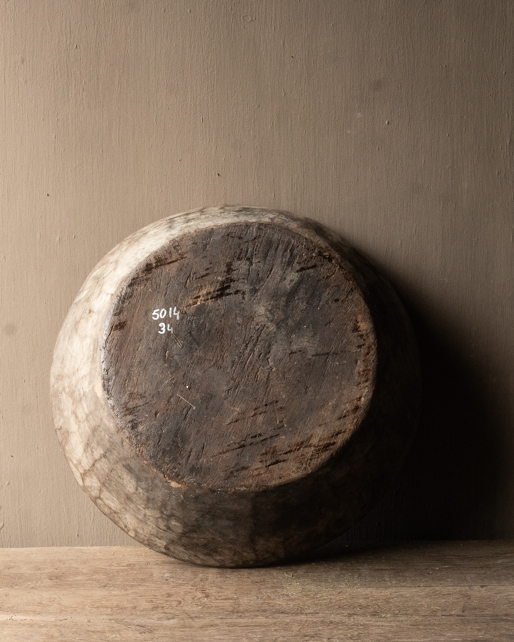 Authentic old wooden Nepalese bowl-4