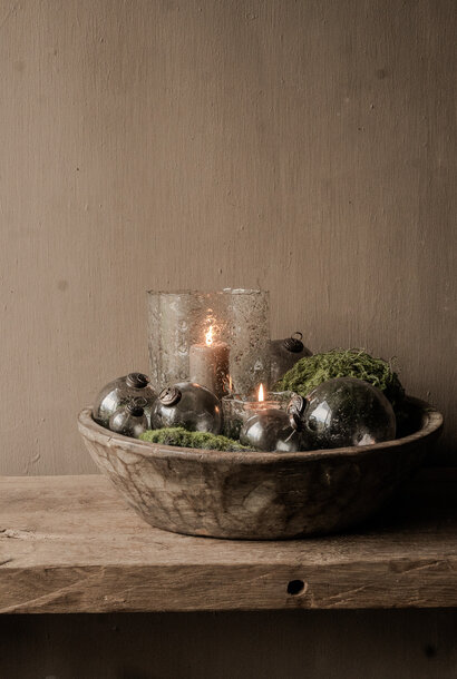 Authentic old wooden Nepalese bowl