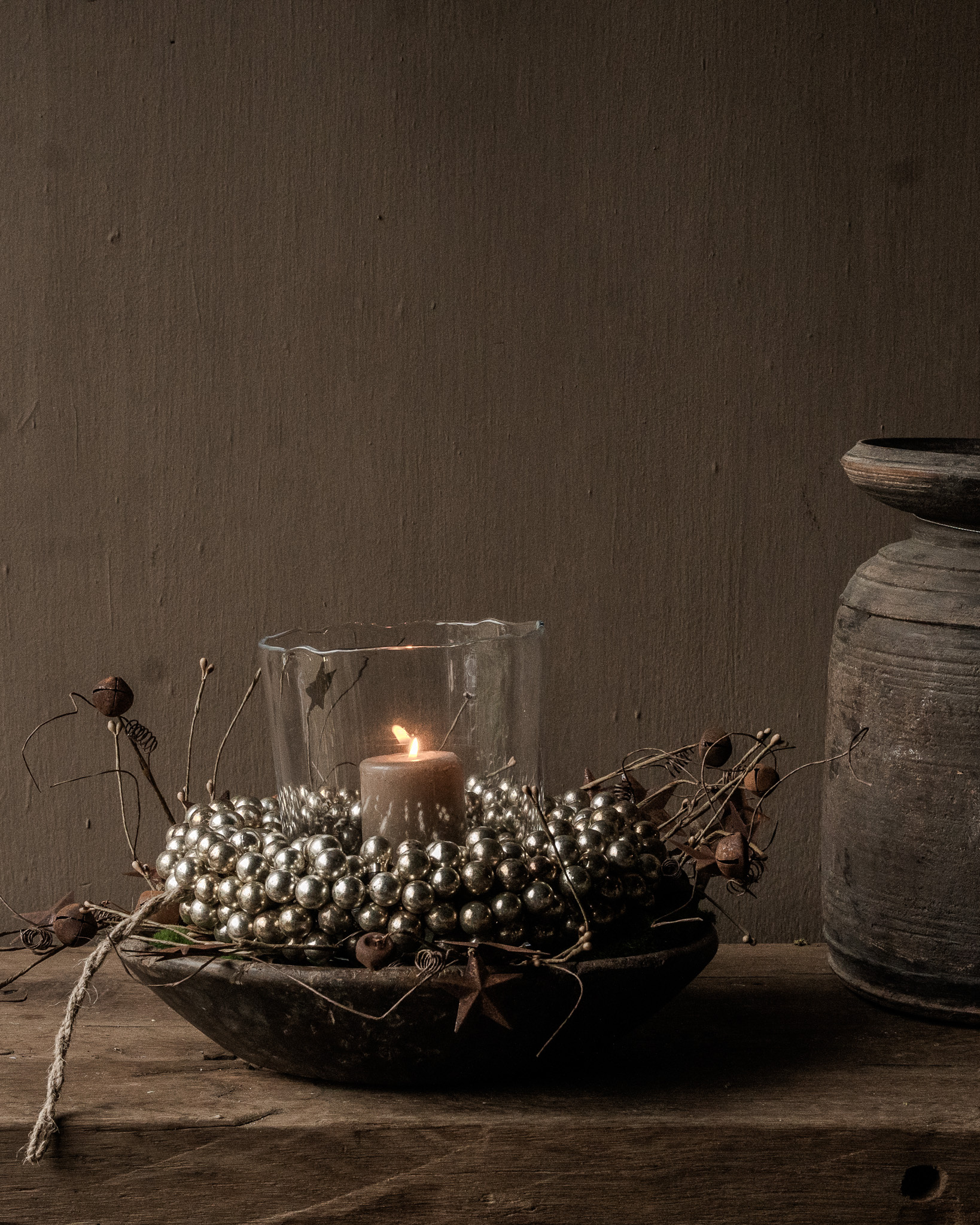 Klein authentiek houten wabi sabi schaaltje-1