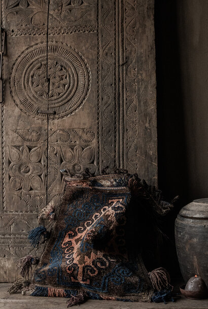 Vintage Nomadenzak van Hoffz – handgeweven wol