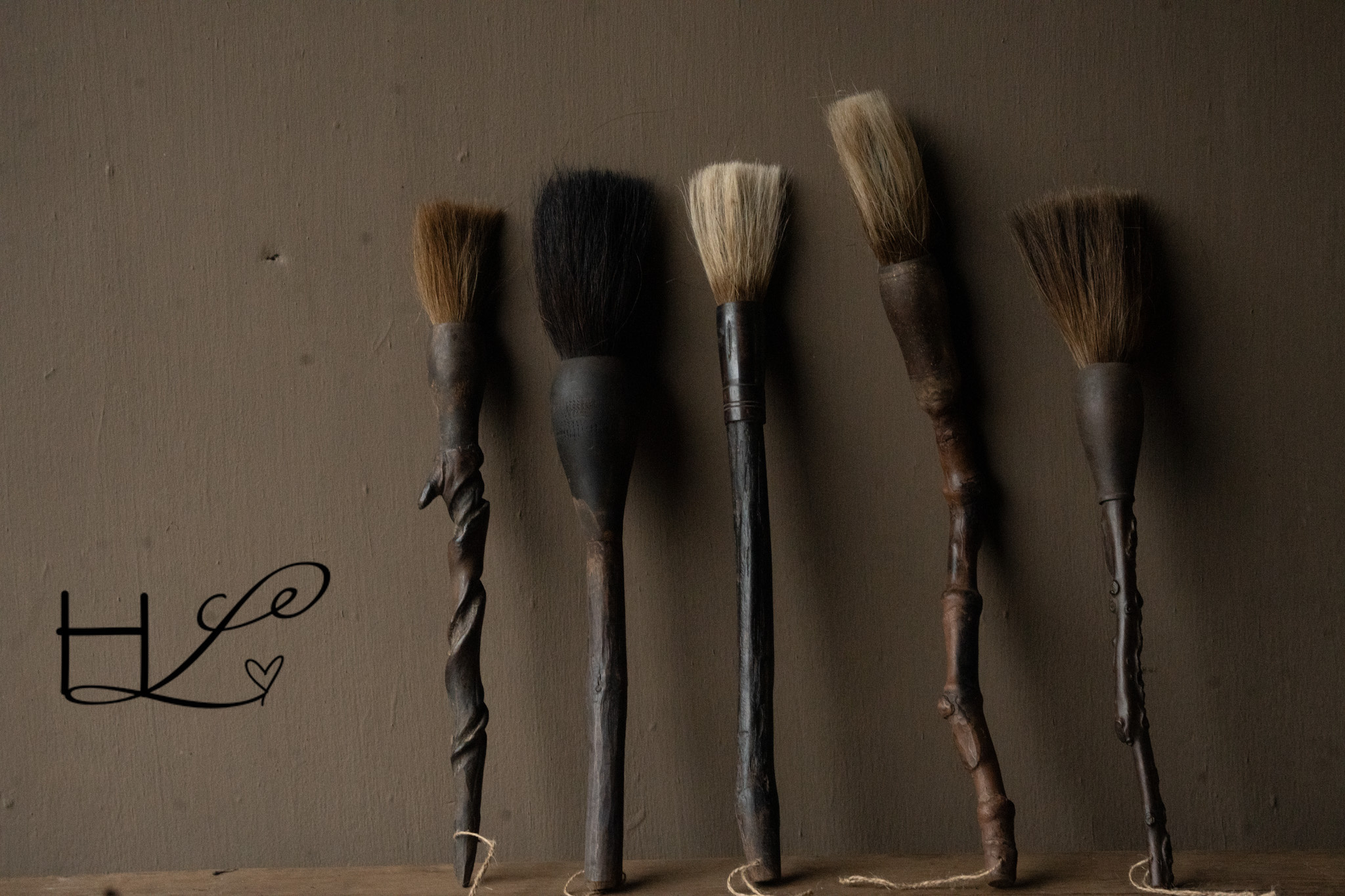 Unique wooden calligraphy brush-2