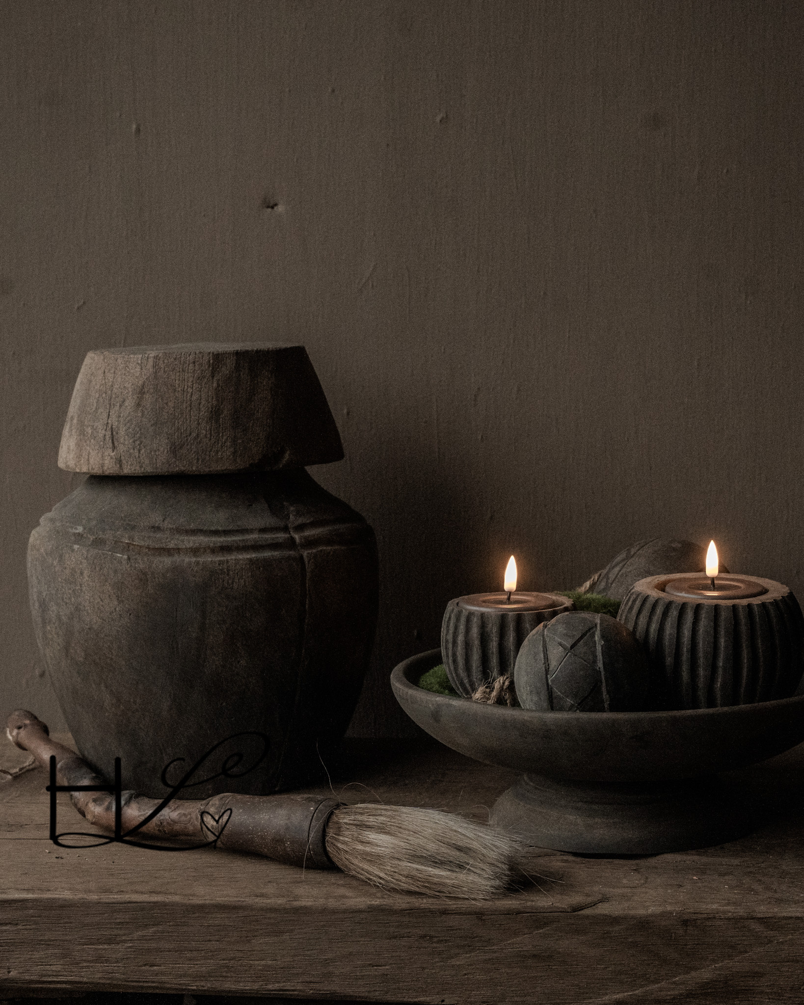 Unique wooden calligraphy brush-1