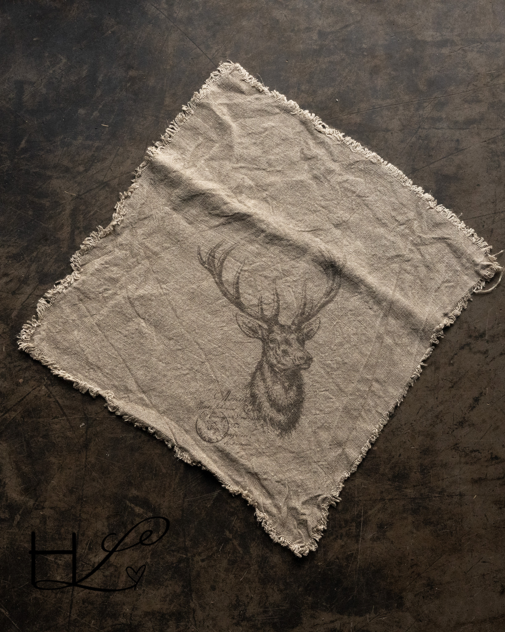 Shabby doekje small Rendier-1