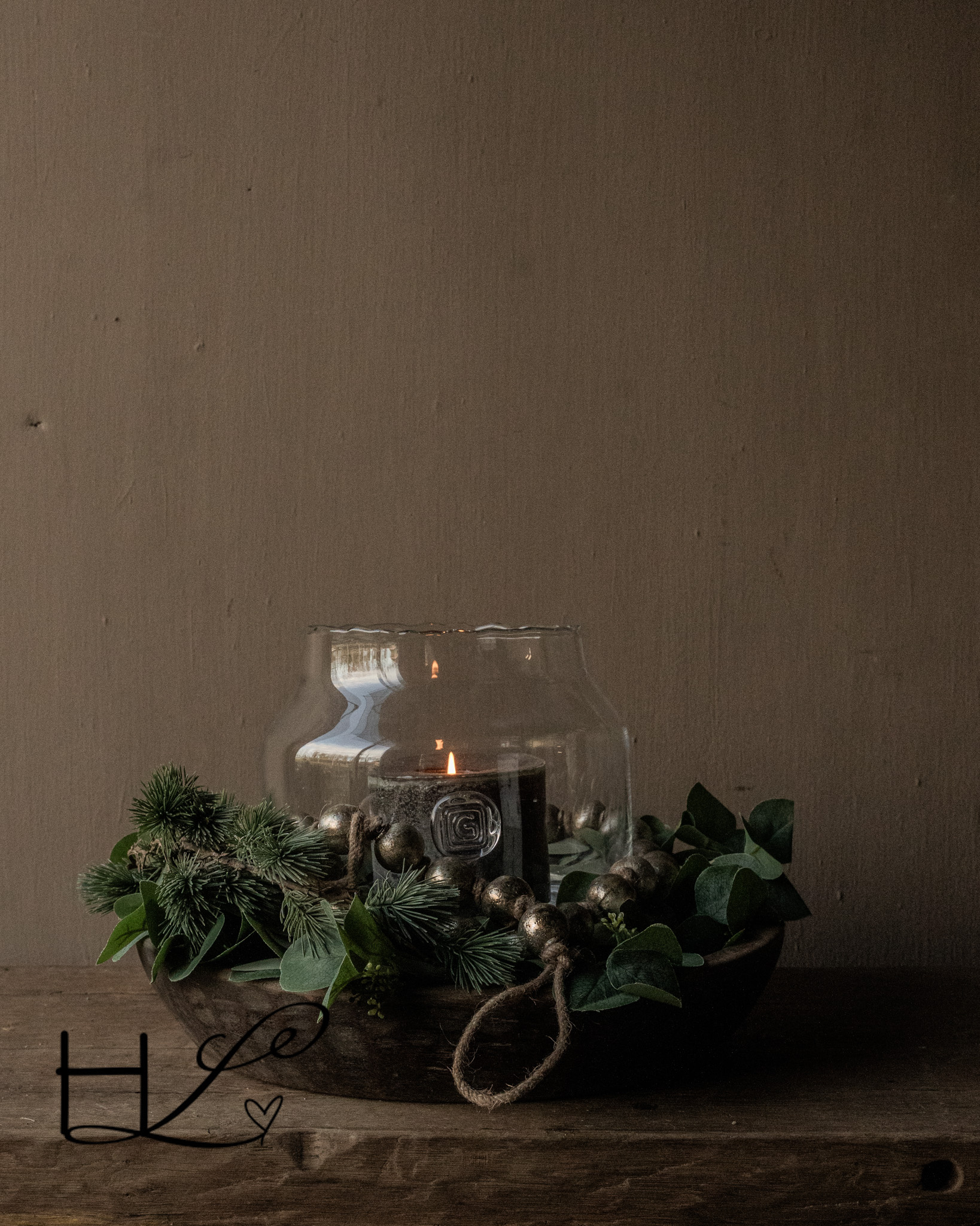 Authentic wooden wabi-sabi bowl-1