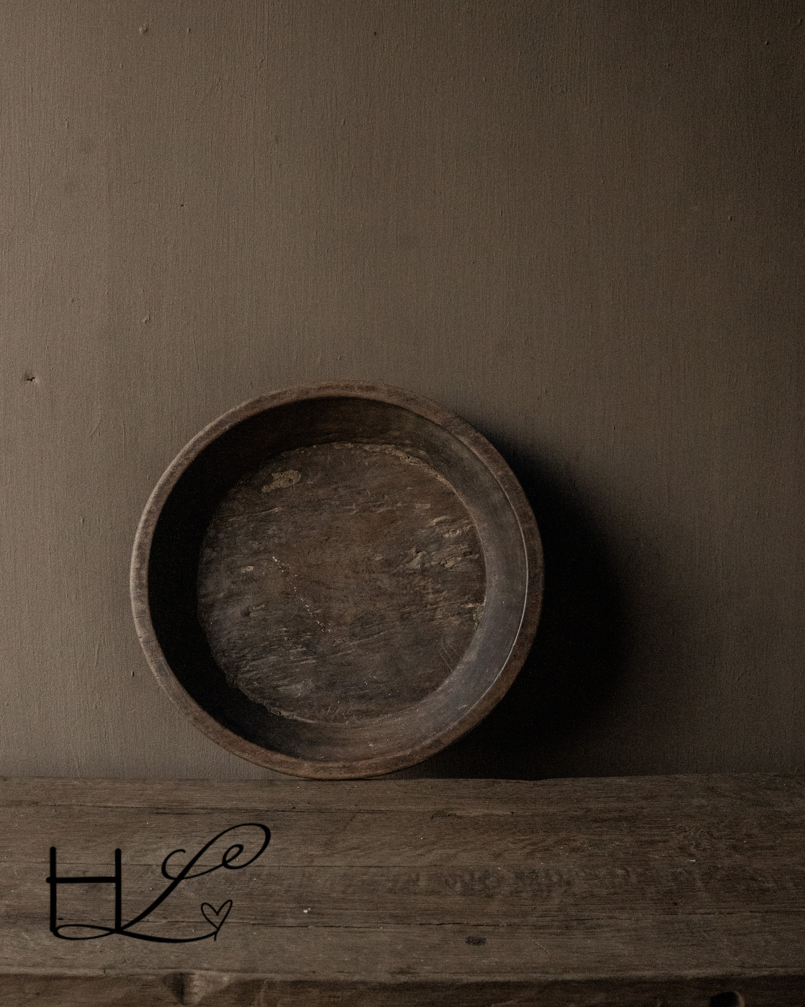 Authentic wooden wabi-sabi bowl-3