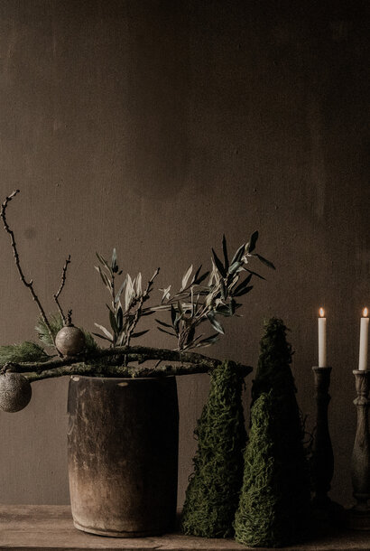 Nepalese oude houten Pot