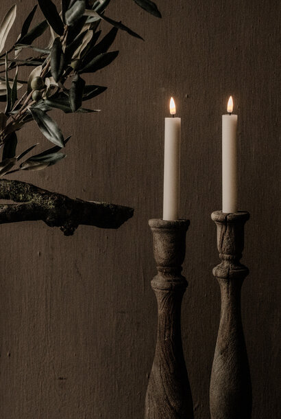 LED-Kerze, luxuriöse Wohnaccessoires, Creme