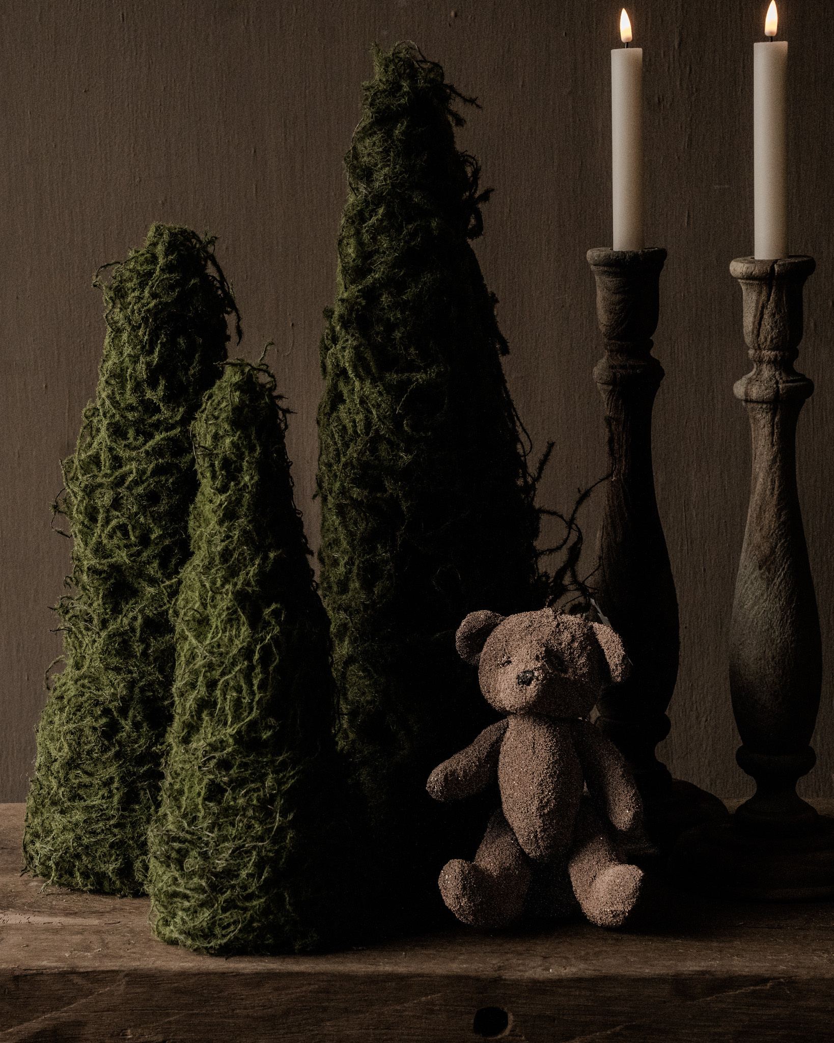 LED-Kerze, luxuriöse Wohnaccessoires, Creme-4