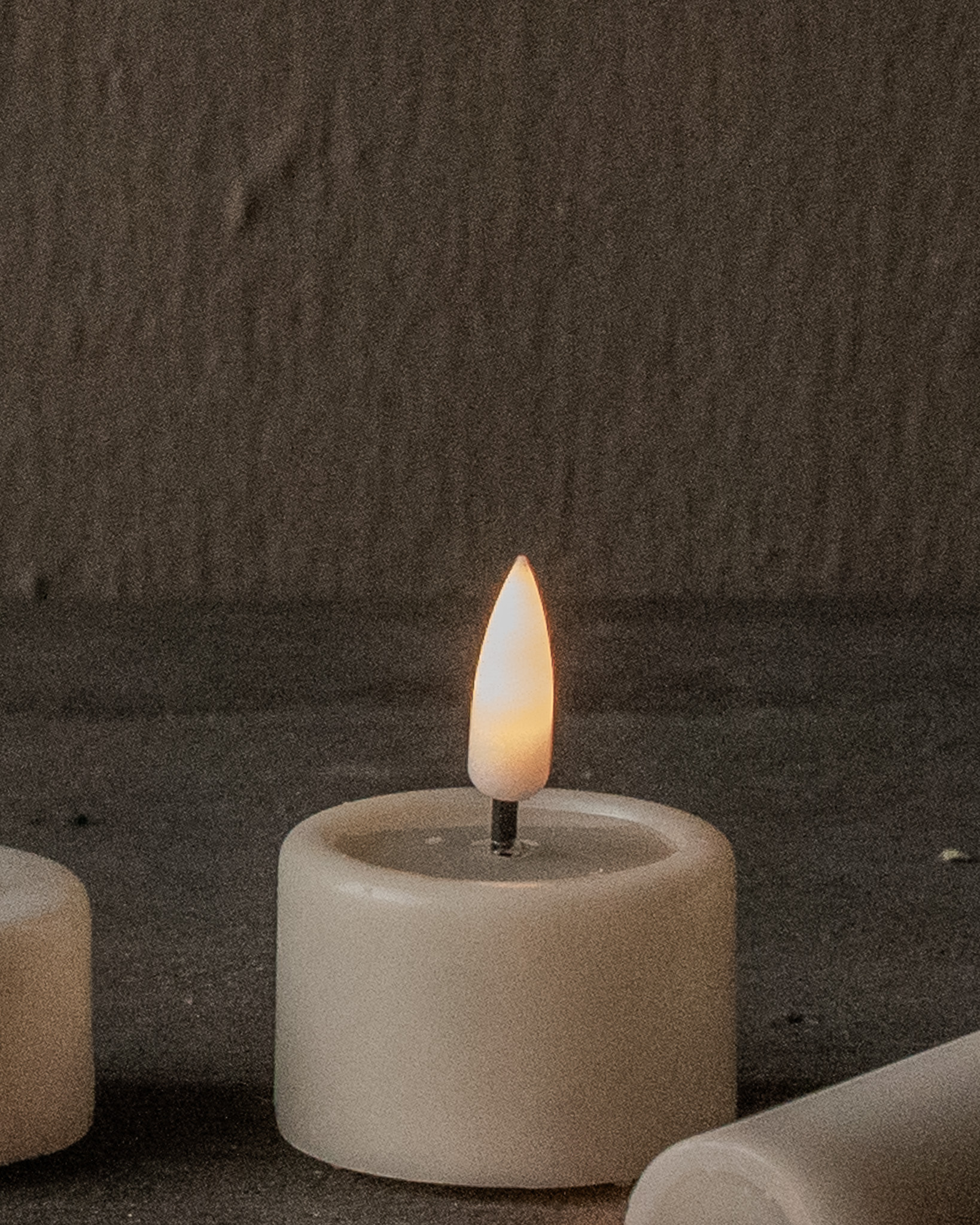 LED-Kerze, luxuriöse Wohnaccessoires, Creme-6