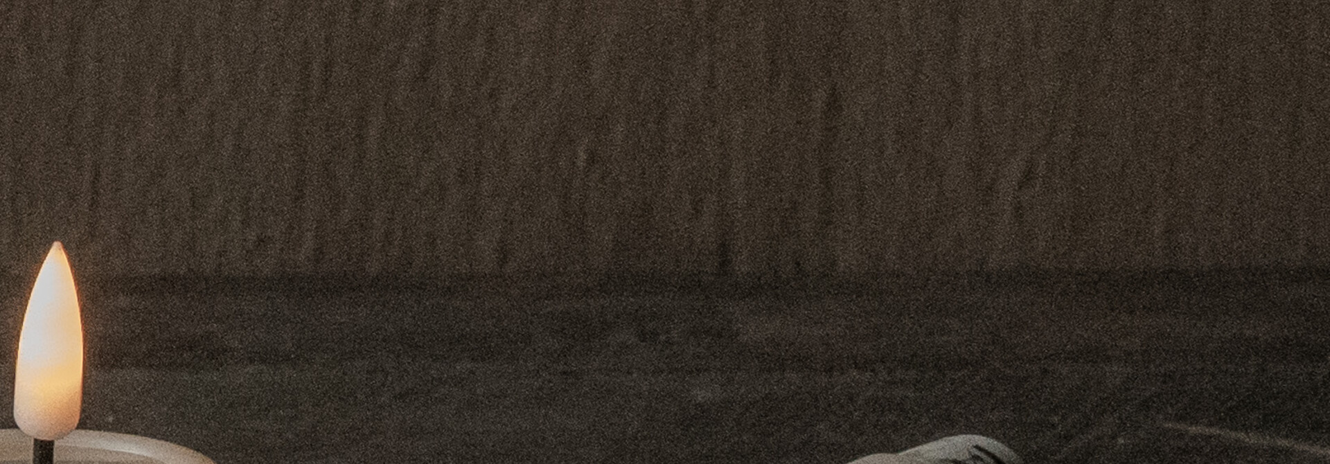 LED-Kerze, luxuriöse Wohnaccessoires, Creme