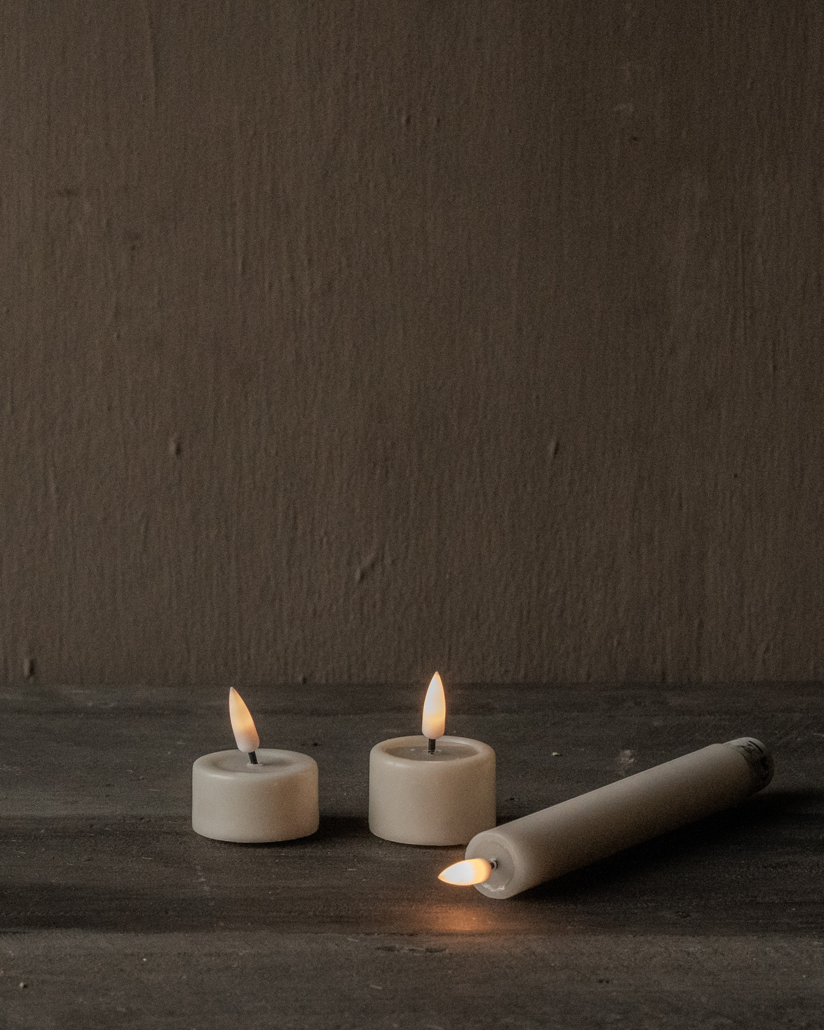 LED-Kerze, luxuriöse Wohnaccessoires, Creme-3