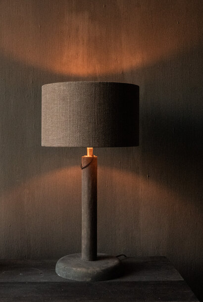 Sturdy wooden table lamp