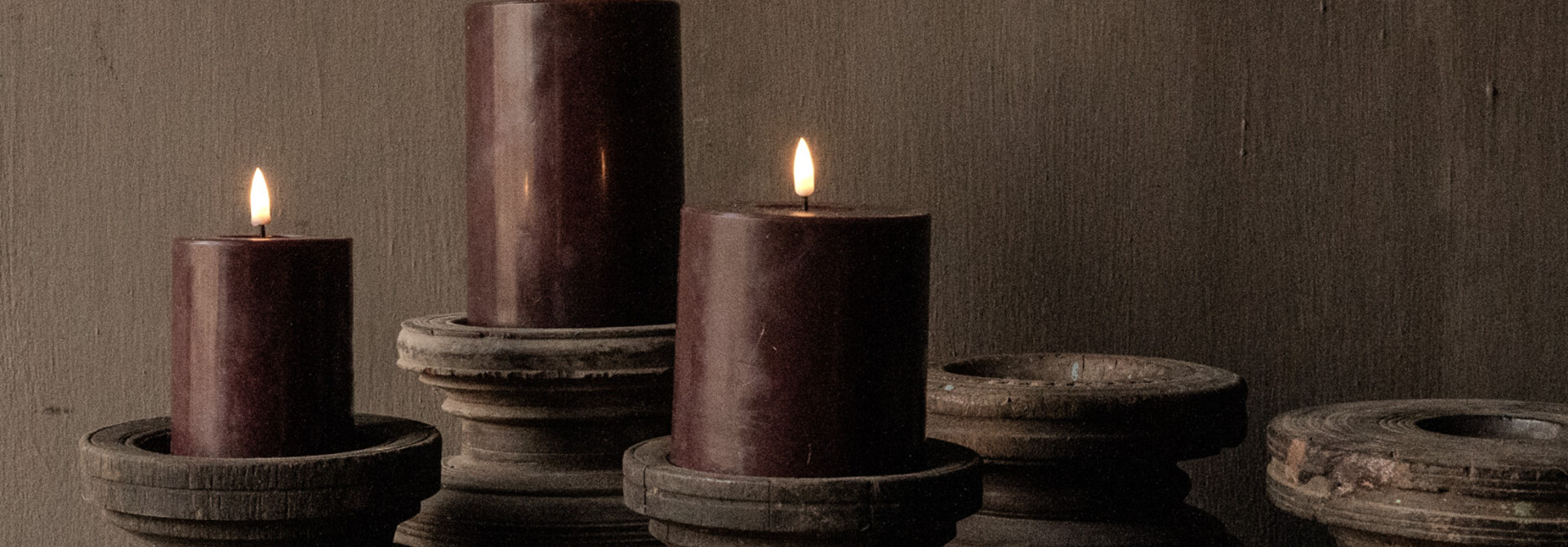 Kerzenständer aus Holz