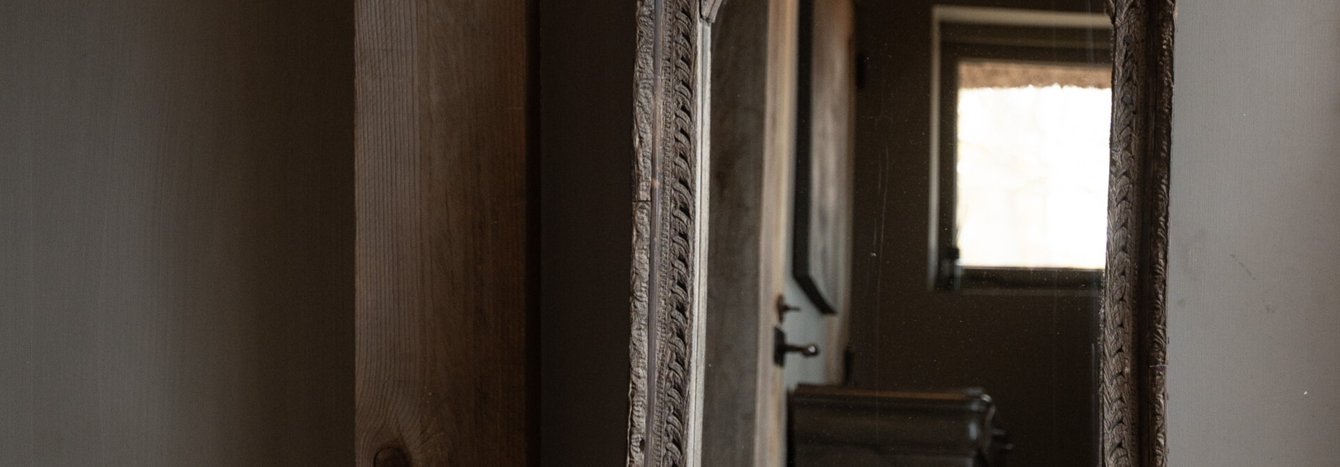 Authentieke houten spiegel India