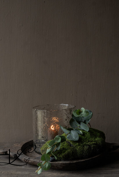 Authentieke oude houten Nepalese  schaal