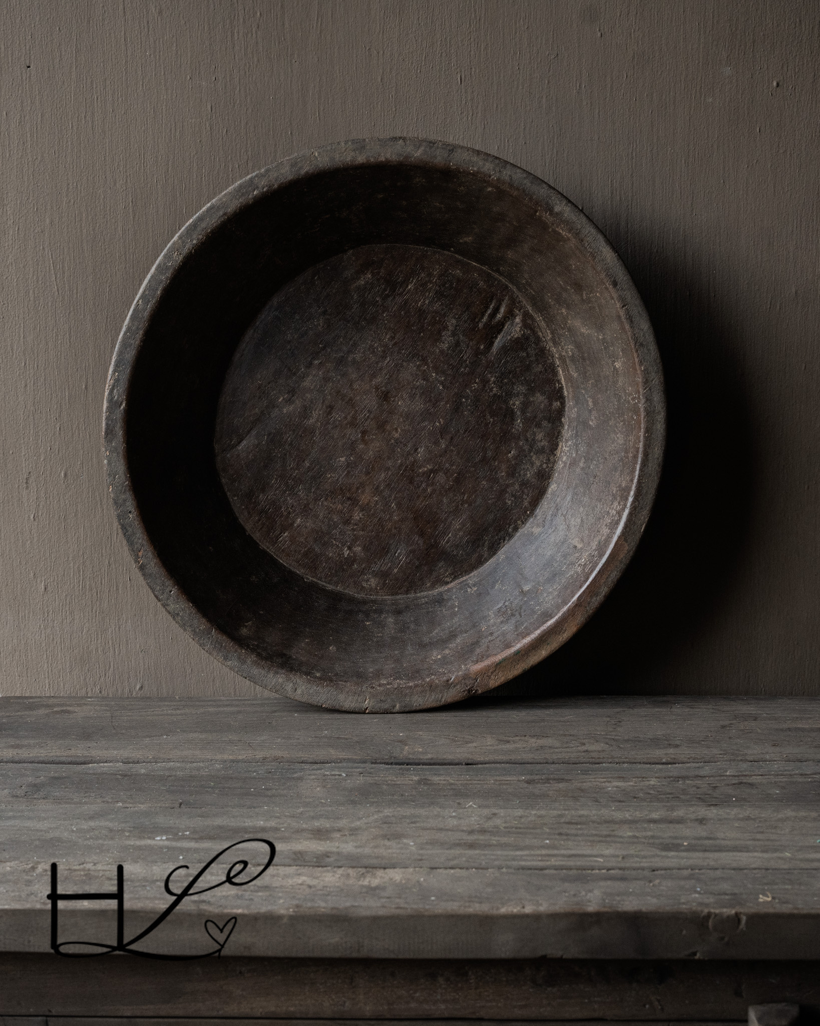 Authentic old wooden Nepalese bowl-2