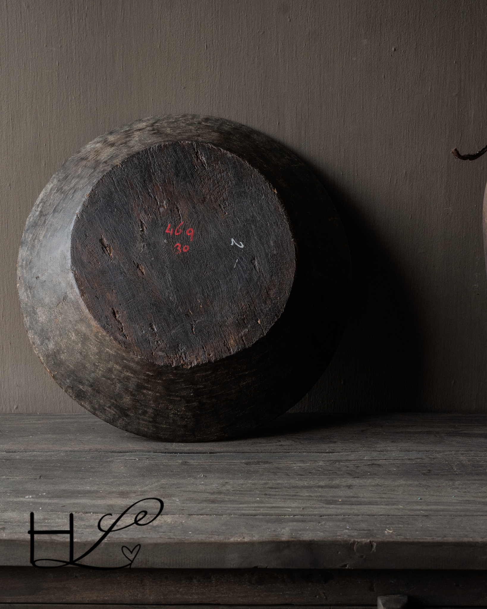 Authentic old wooden Nepalese bowl-4