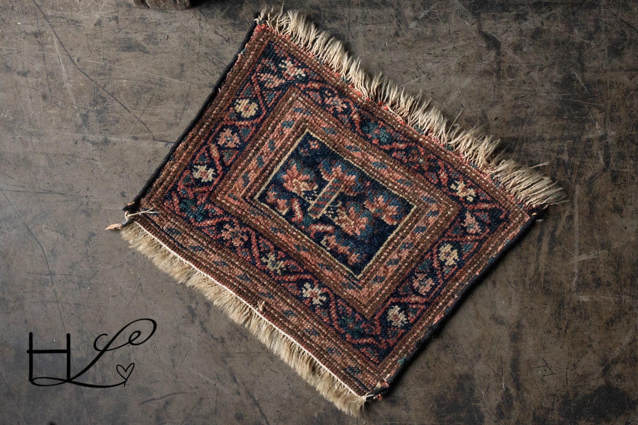 Vintage tafel wandkleedje of zadelkleedje-3